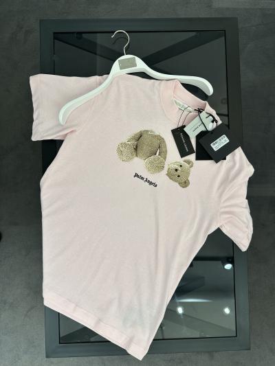 Palm Angels Pudra Teddy Bear Baskılı Tshirt