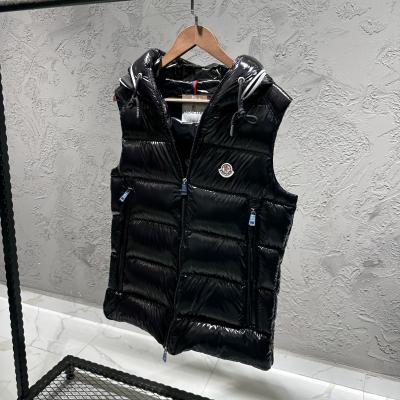 Moncler Siyah Parlak Yelek