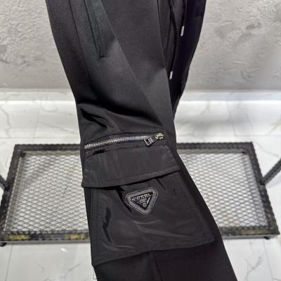 Prada Siyah Çift Cepli Jogger Pantolon