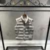 Moncler Beyaz Parlak Şişme Yelek