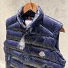 Moncler Lacivert Parlak Yelek