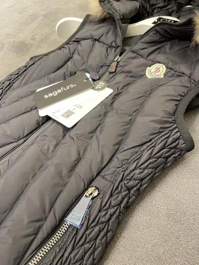 Moncler Siyah Kürklü Yelek