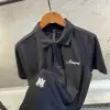 Amiri Siyah Polo Yaka Tshirt