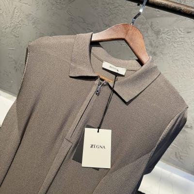 Zegna Kahve Polo Yaka Tshirt