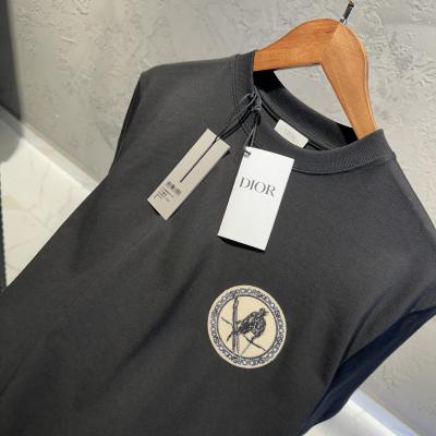 Dior Logo Baskılı Siyah Tshirt