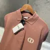 Dior Nakış Detaylı Polo Yaka Tshirt