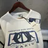 Dior Nakış Detaylı Beyaz Tshirt