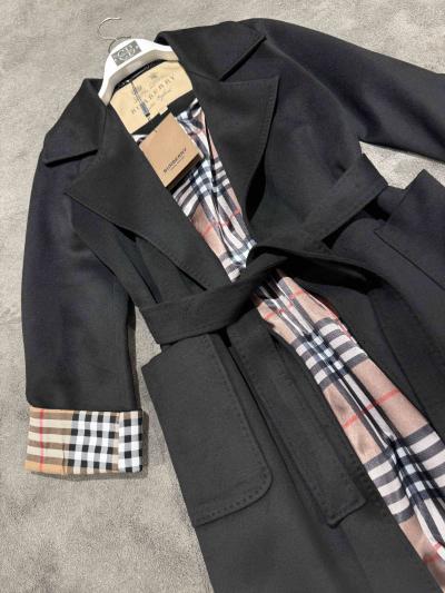 Burberry Siyah Kaşe Ceket