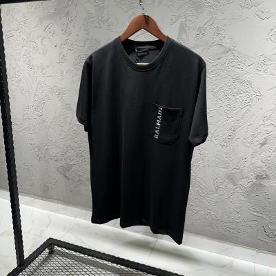 Balmain Siyah Cep Detaylı Tshirt