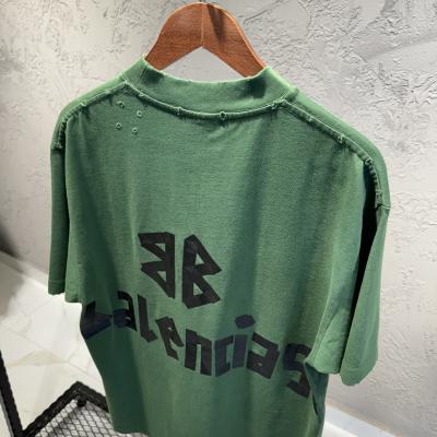 Balenciaga Baskılı Yeşil Tshirt