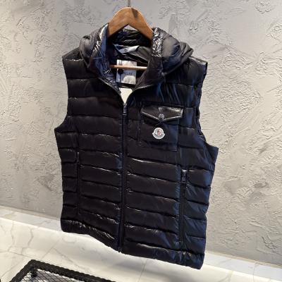 Moncler Siyah Parlak Yelek