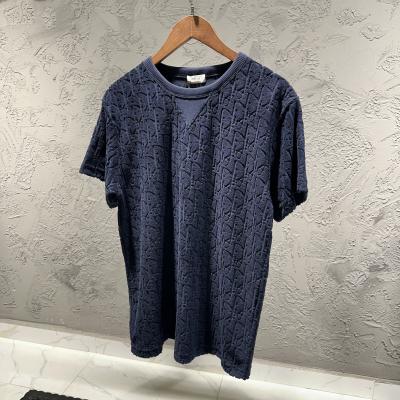 Dior Desenli Lacivert Tshirt