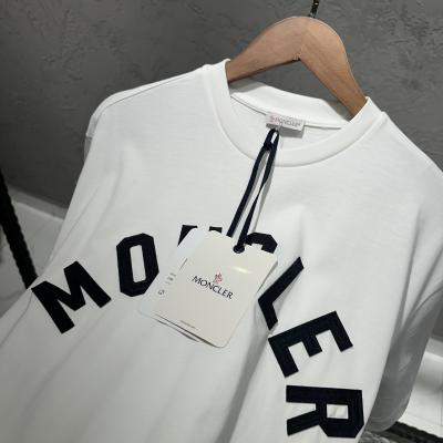 Moncler Baskılı Beyaz Tshirt