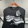 Balmain Baskılı Siyah Tshirt