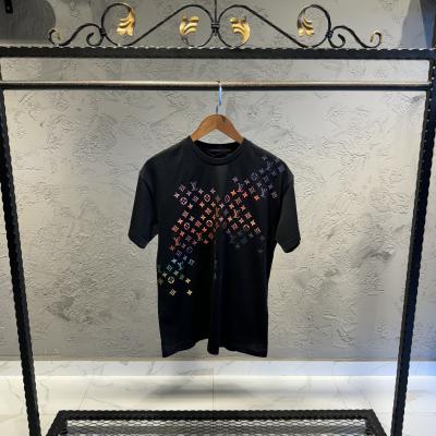 Louis Vuitton Desenli Siyah Tshirt