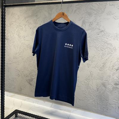 Givench Mavi Logo Detaylı Tshirt