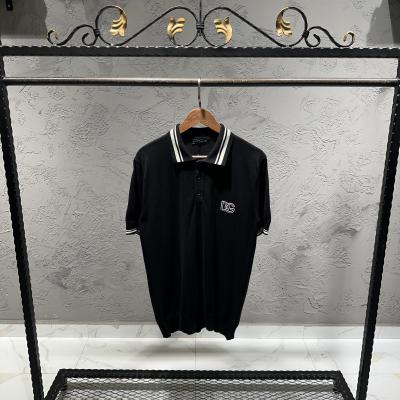 Dolce Gabbana Siyah Çizgili Polo Yaka Tshirt