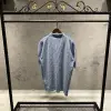 Dior Mavi Desenli Polo Yaka Tshirt