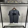 Dior Grey Baskılı Basic Tshirt