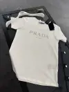 Prada Beyaz Taş Detaylı Tshirt