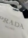 Prada Beyaz Taş Detaylı Tshirt