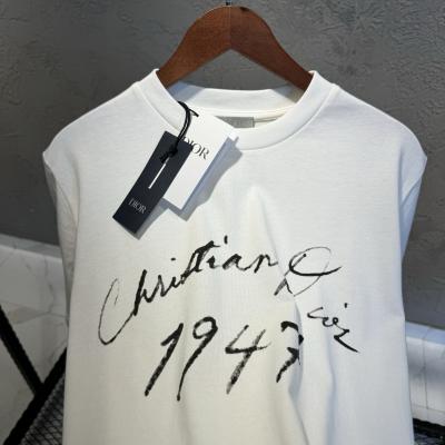 Dior Baskılı Beyaz Tshirt