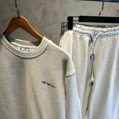 Off White Grey İkili Set