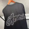 Amiri Taş Detaylı Siyah Tshirt