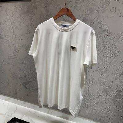 Prada Beyaz Logo Detaylı Beyaz Tshirt