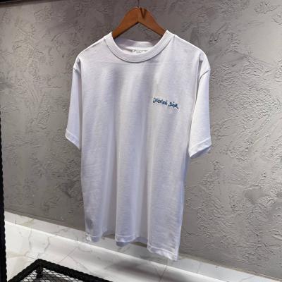 Dior Baskı Detaylı Beyaz Tshirt