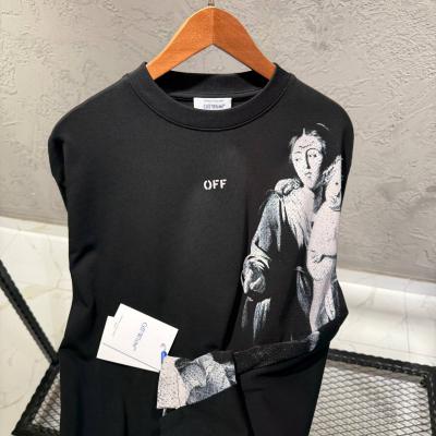 Off White Baskılı Siyah Tshirt