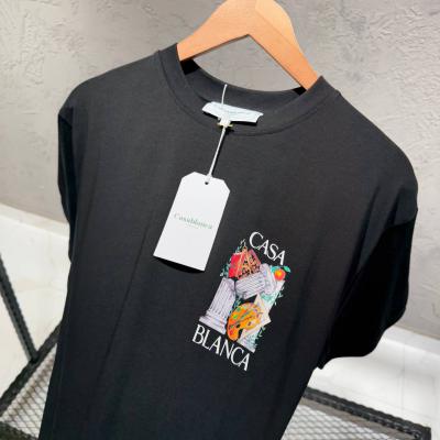 CasaBlanca Siyah Baskılı Tshirt