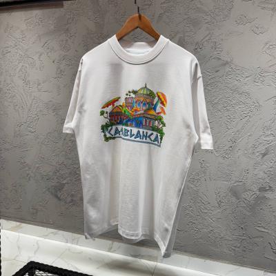 CasaBlanca Beyaz Baskılı Tshirt