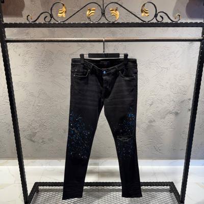 Amiri Boya Detaylı Siyah Jeans