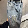 Amiri Baskılı Mavi Jeans