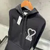 Ami Logo Detaylı Siyah Hoodie