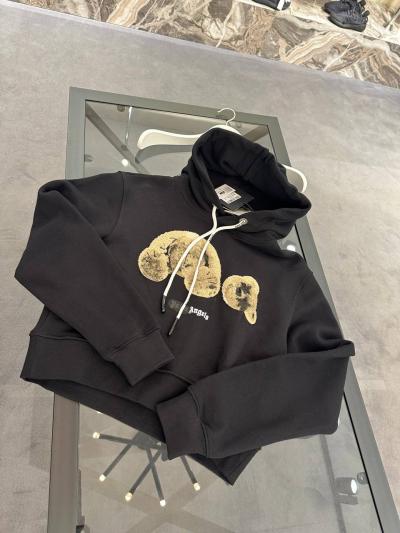 Palm Angels Siyah Baskılı Hoodie