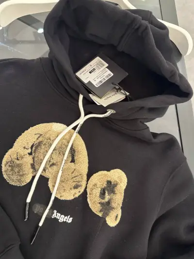 Palm Angels Siyah Baskılı Hoodie