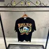 Rhude Siyah Baskılı Tshirt