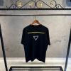 Prada Nakış Detaylı Siyah Tshirt