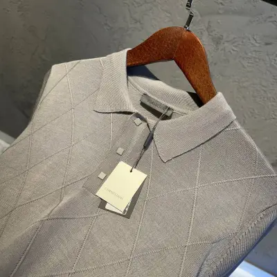 Corneliani Grey Yakalı Tshirt