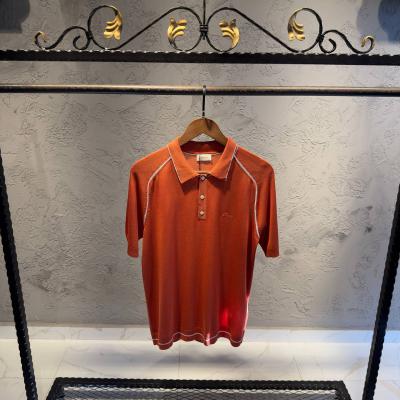 Brioni Oranj Yakalı Tshirt