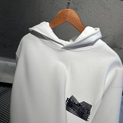 Balenciaga Baskılı Beyaz Hoodie