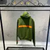 Heron Yeşil Şerit Detaylı Hoodie