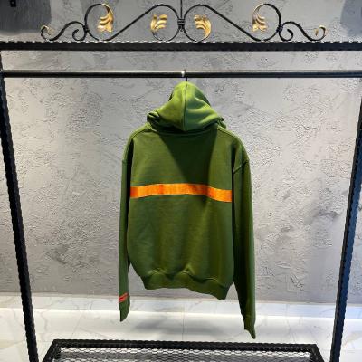 Heron Yeşil Şerit Detaylı Hoodie