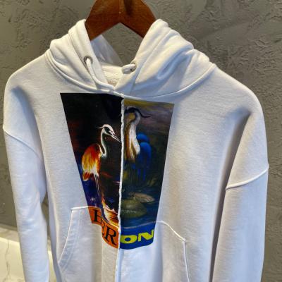 Heron Preston Beyaz Baskılı Hoodie