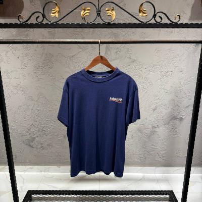 Balenciaga Baskılı Mavi Tshirt