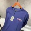 Balenciaga Baskılı Mavi Tshirt