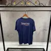 Balenciaga Baskılı Mavi Tshirt