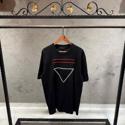 Prada Nakış Detaylı Siyah Tshirt